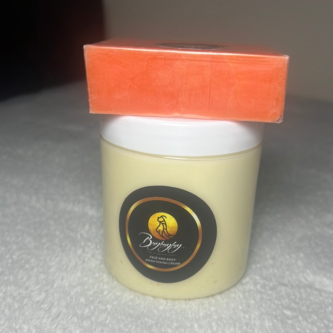 Brightening cream and Kojic soap combo