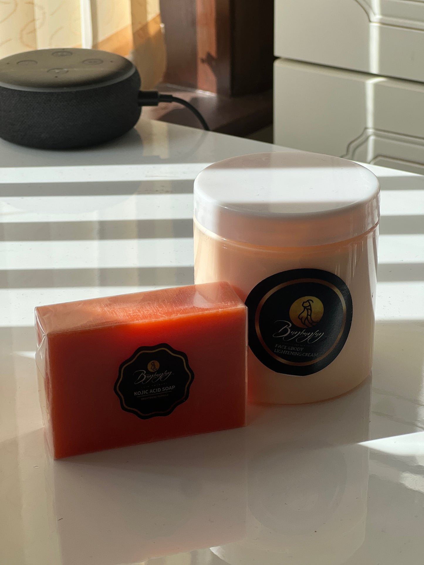 Lightening cream and Kojic acid soap combo